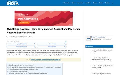KWA Online Payment | How to Register, Login & Pay KWA Bill ...
