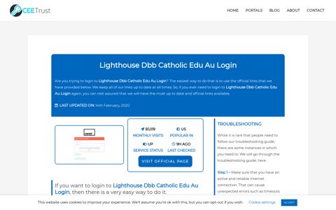 Lighthouse Dbb Catholic Edu Au Login - Find Official Portal