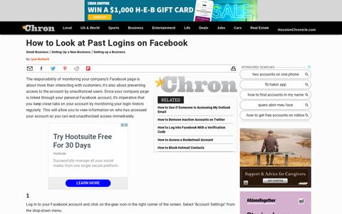 How to Look at Past Logins on Facebook