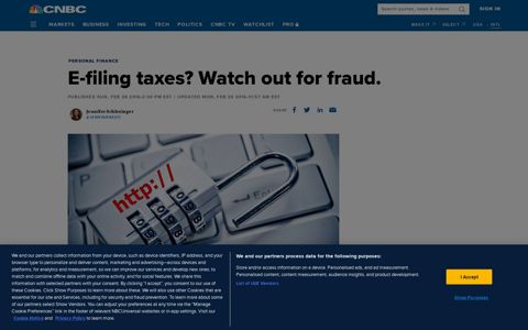 E-filing taxes? Watch out for fraud. - CNBC.com