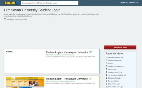 Himalayan University Student Login - Loginii.com
