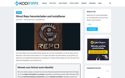 Ghost Repo herunterladen und installieren – Kodi-Tipps.de