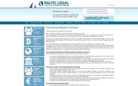 Commercial Register of Estonia : Baltic Legal company ...