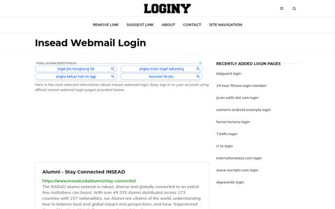 Insead Webmail Login ✔️ One Click Login - loginy.co.uk