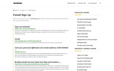 Fsmail Sign Up ❤️ One Click Access - iLoveLogin