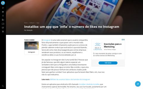 Instalike: um app que 'infla' o número de likes no Instagram ...