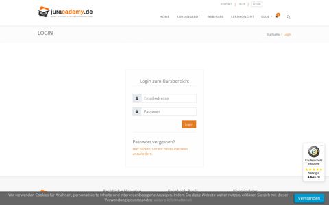 Login - Jura online lernen - juracademy.de