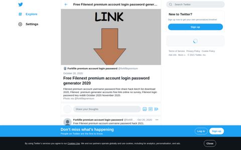 Free Filenext premium account login password generator 2020