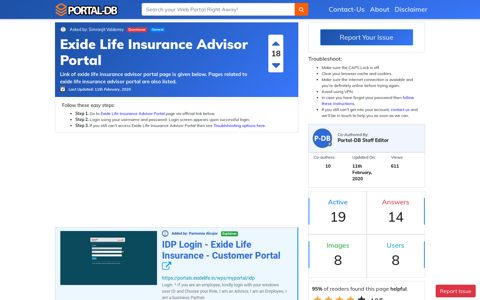 Exide Life Insurance Advisor Portal