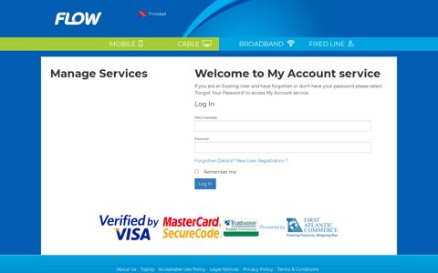My Account service - Flow