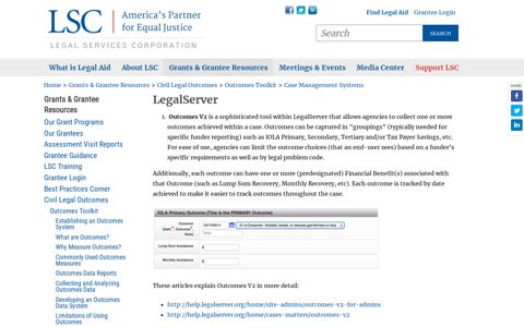 LegalServer | LSC - Legal Services Corporation: America's ...