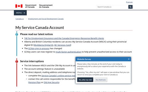 My Service Canada Account - Canada.ca