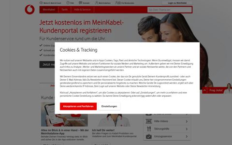 MeinKabel - Vodafone Kabel Deutschland Kundenportal