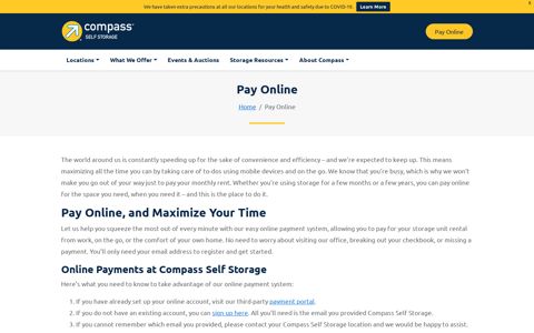 Pay Online - Compass Self Storage