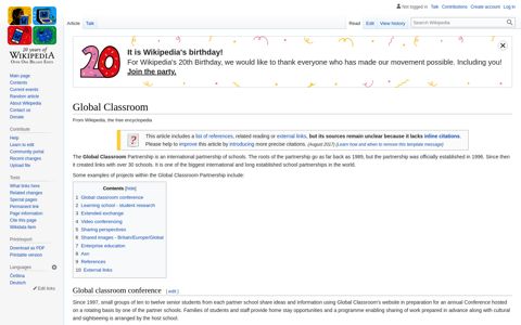 Global Classroom - Wikipedia