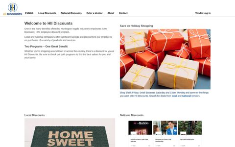 Home page - HII Discounts Web