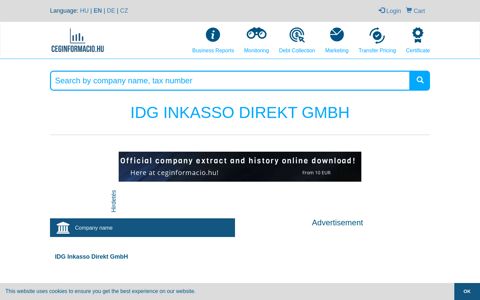 IDG Inkasso Direkt GmbH short credit report, official company ...