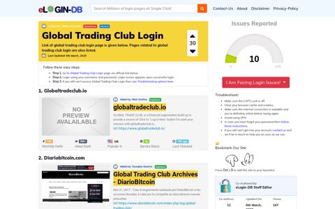 Global Trading Club Login