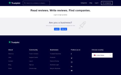 Trustpilot Login - Connect and share your reviews