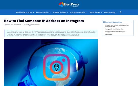 How to Find Someone IP Address on Instagram | Best Proxy ...