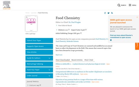 Food Chemistry - Journal - Elsevier