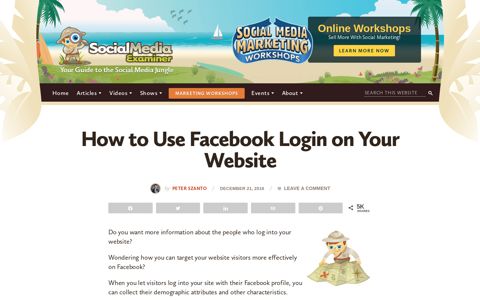 How to Use Facebook Login on Your Website : Social Media ...