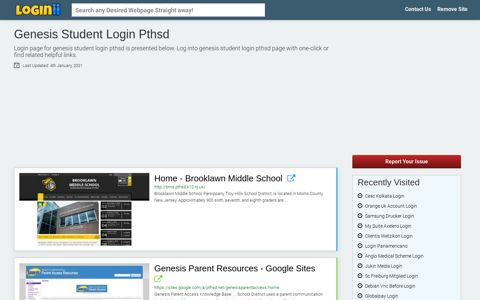 Genesis Student Login Pthsd - Loginii.com