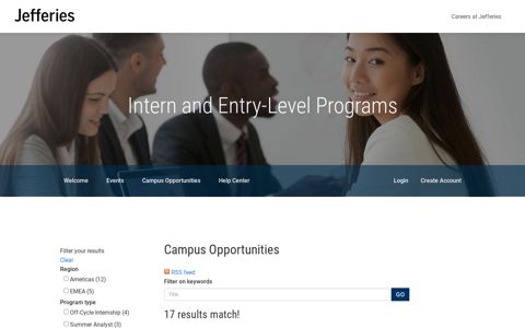 Campus Opportunities - Jefferies