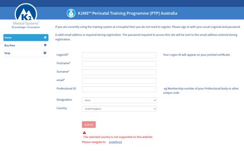 K2 Medical Systems™: PTP Perinatal Training Programme ...