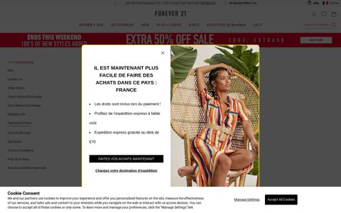 Payment & Prices - Forever 21