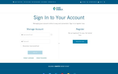 Sign In to Your Account - Duke Energy