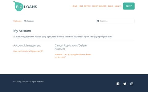My Account – Fig Loans