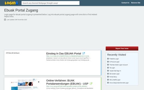 Ebuak Portal Zugang - Loginii.com