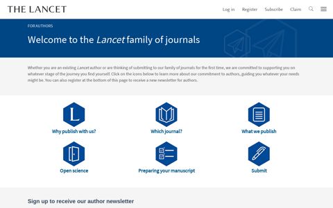 Information for Authors - The Lancet