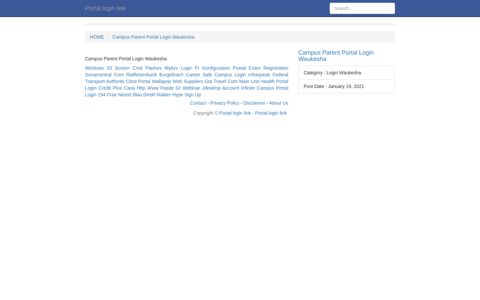 [LOGIN] Campus Parent Portal Login Waukesha FULL Version HD ...