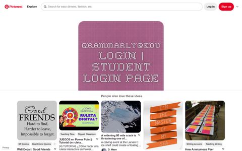 Grammarly@EDU Login | Student Login Page - Pinterest