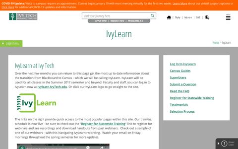 IvyLearn - Ivy Tech Community College of Indiana