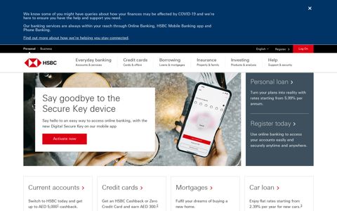 HSBC UAE - Personal & Online Banking