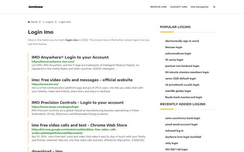 Login Imo ❤️ One Click Access - iLoveLogin