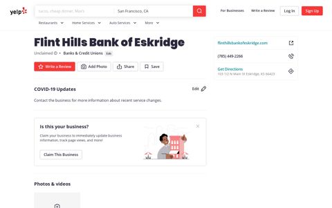Flint Hills Bank of Eskridge - Banks & Credit Unions - 103 1/2 ...