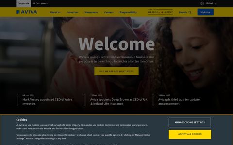 Aviva plc: Aviva corporate website