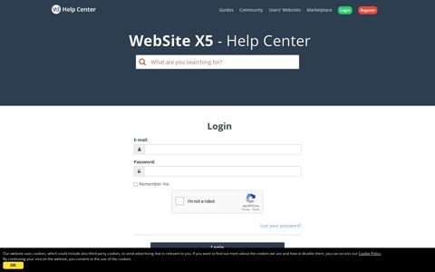 Login - WebSite X5 Help Center
