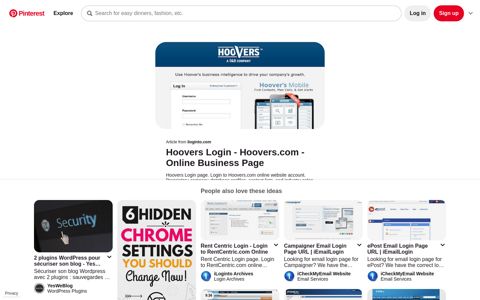 Hoovers Login | Business pages, Business intelligence ...