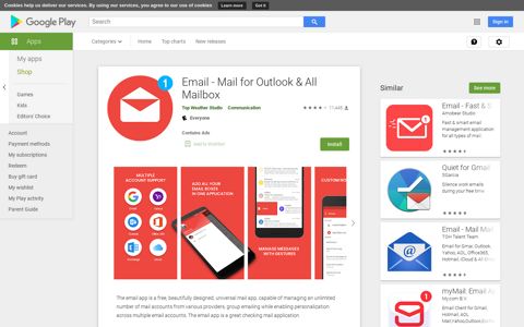 Email - Mail for Gmail Outlook & All Mailbox - Apps on Google ...