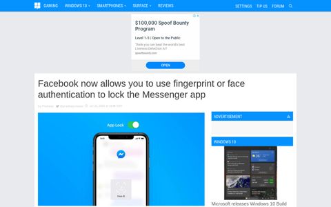 Facebook now allows you to use fingerprint or face ...