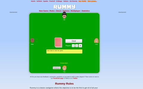 Rummy Card Game | Play it online - CardGames.io
