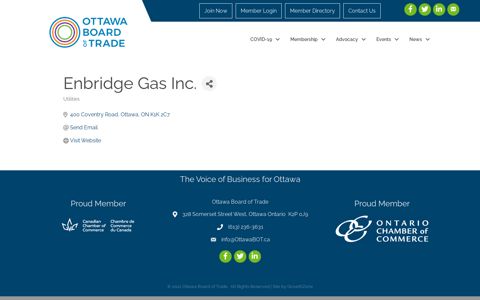 Enbridge Gas Inc. | Utilities - Member Login - Ottawa Board of ...