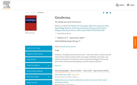 Geoderma - Journal - Elsevier