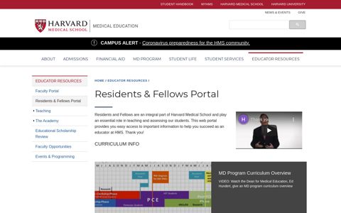 Residents & Fellows Portal | Medical Education - Harvard ...