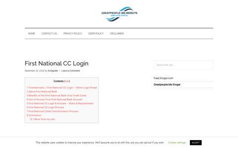 First National CC Login @ www.firstnationalcc.com